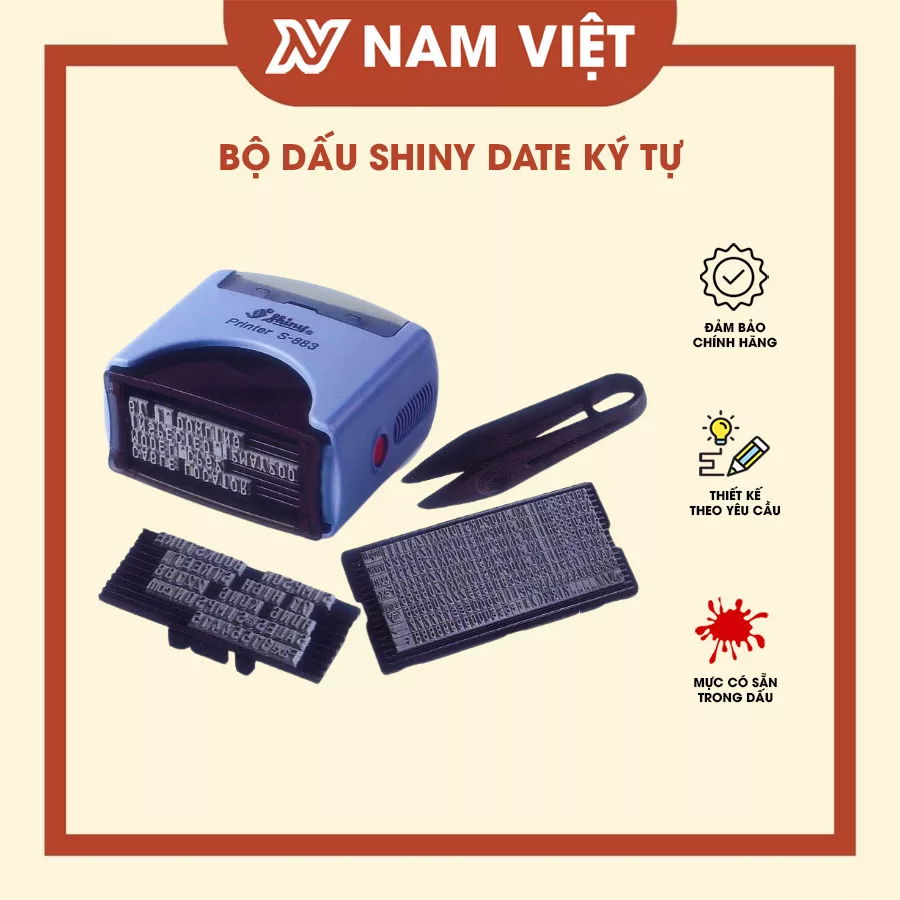 Bộ dấu Shiny Date Ký Tự