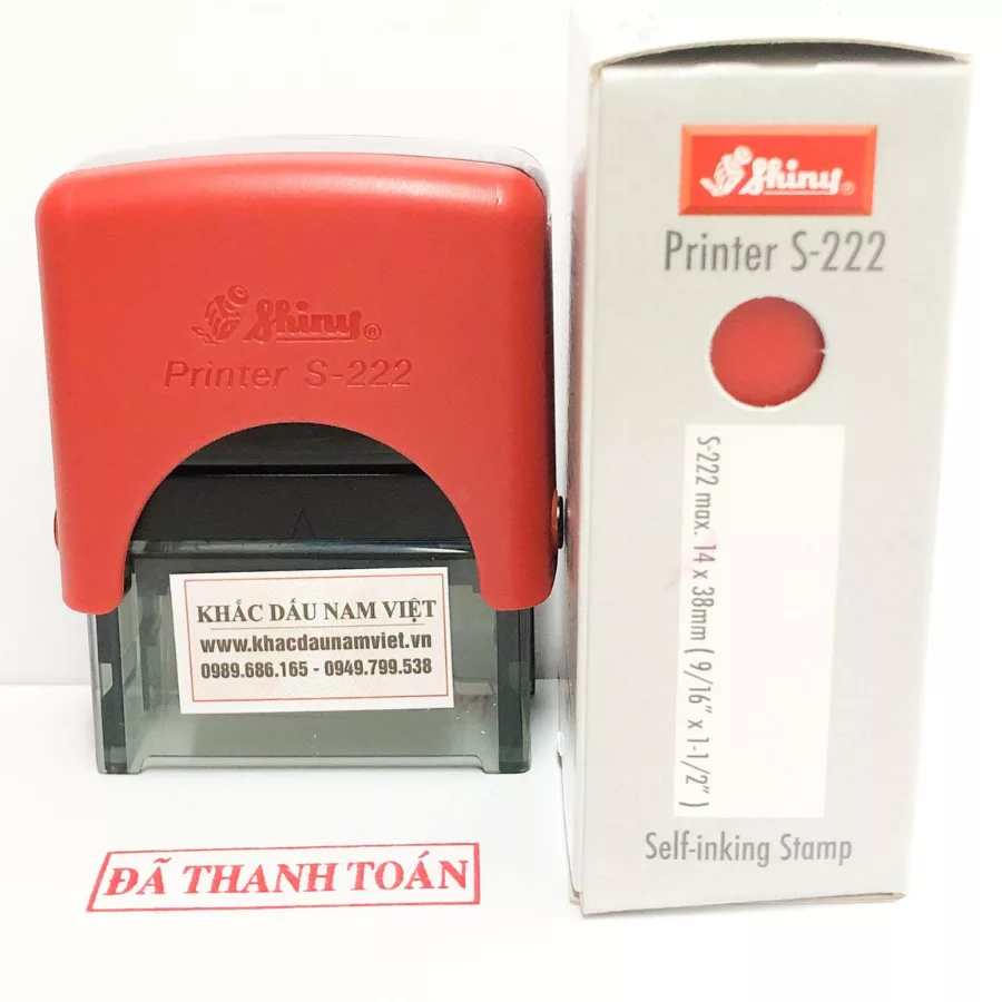 Khắc dấu đã thanh toán