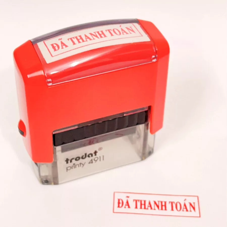 Khắc dấu đã thanh toán