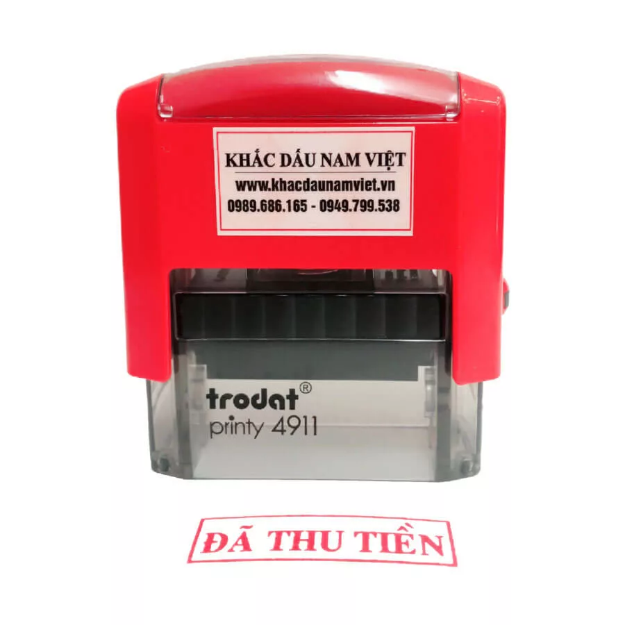 dấu đã thu tiền