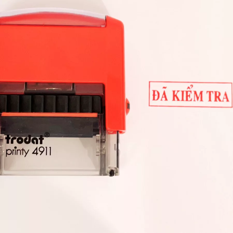 Khắc dấu đã kiểm tra