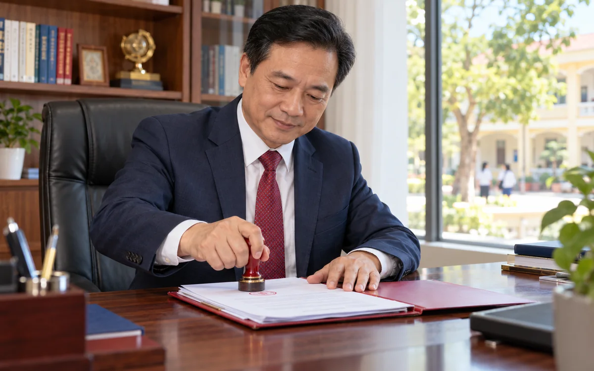 Khắc Dấu Cho Hiệu Trưởng