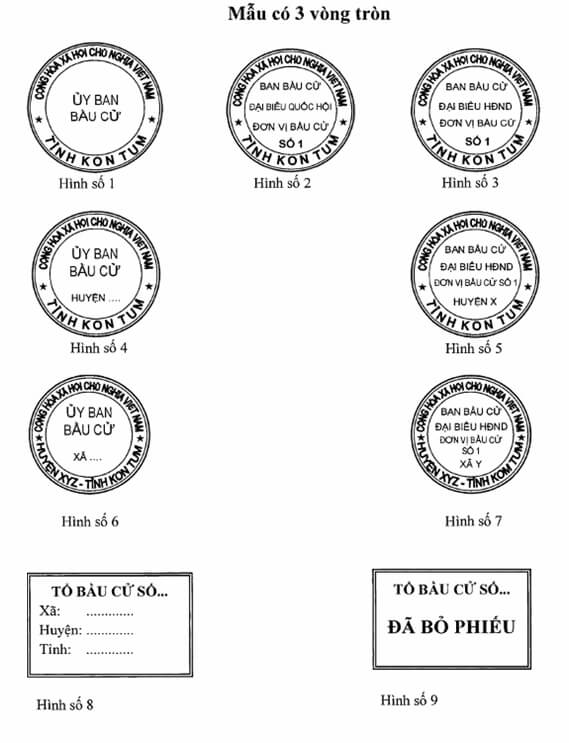 khắc dấu bầu cử