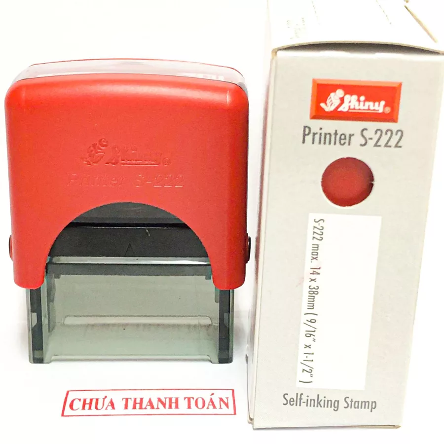Khắc dấu chưa thanh toán